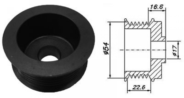 3.429 - POLEA ALT. RENAULT MASTER